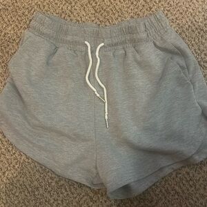 light grey size small shein sweat shorts